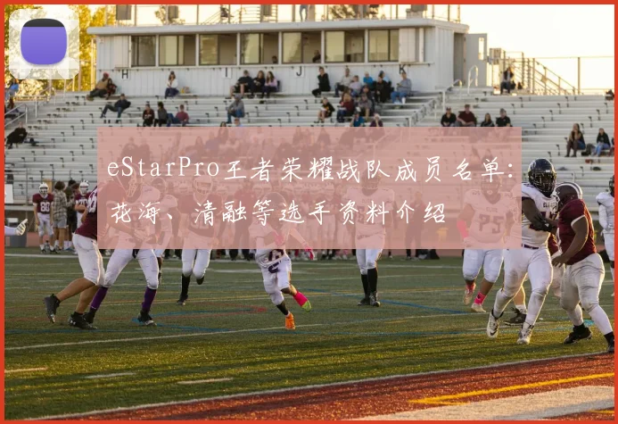 eStarPro王者荣耀战队成员名单:花海、清融等选手资料介绍