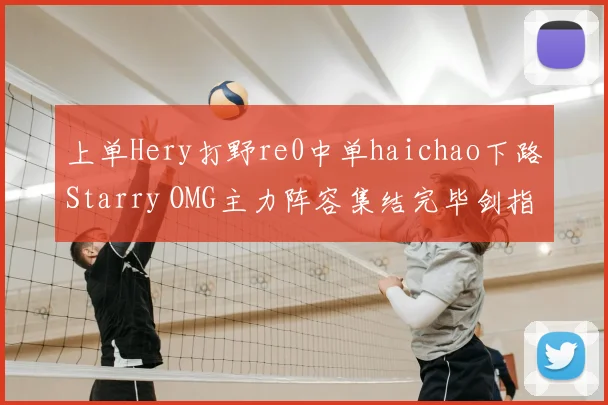 上单Hery打野re0中单haichao下路Starry OMG主力阵容集结完毕剑指S赛